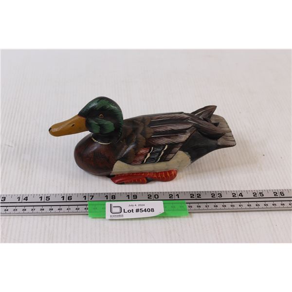 Wood Duck Decor - 9"Long x 4"Tall