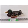 Image 1 : Wood Duck Decor - 9"Long x 4"Tall