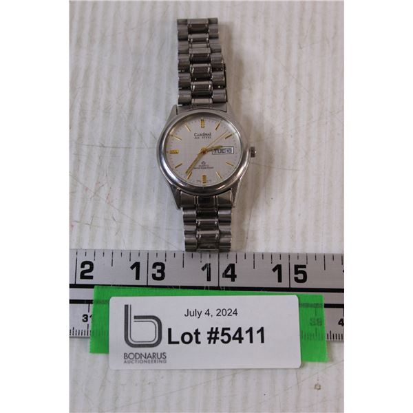 Cardinal All Steel Watch - Currently Running