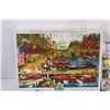 Image 3 : (2) Puzzles: Boat/Harbour & Saturday Evening Post