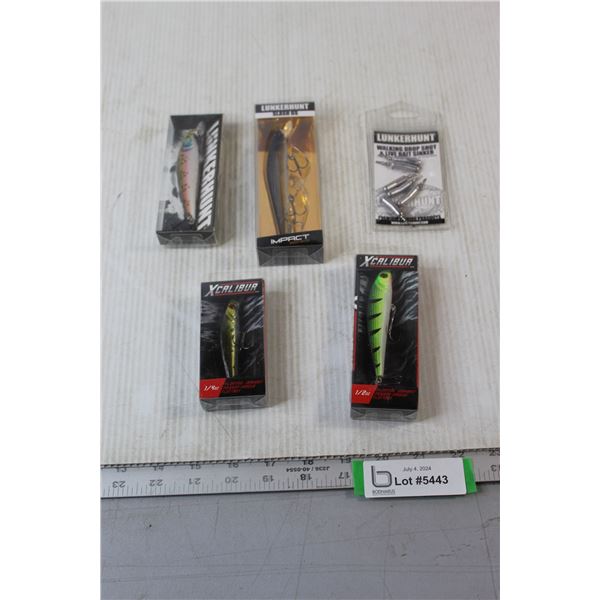 (5) Fishing Hooks & Weights -Made in USA