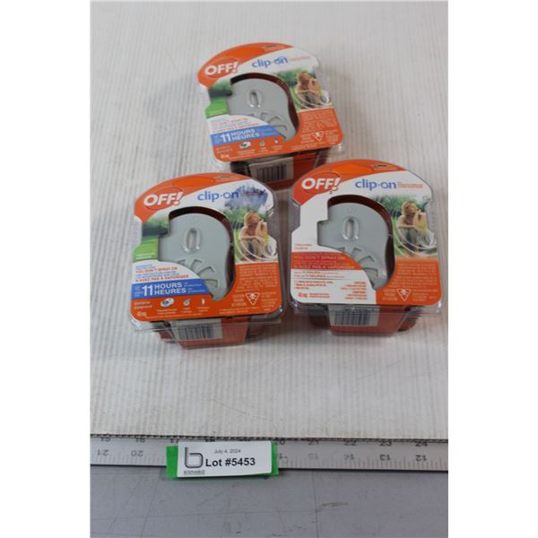 (3) Packs of Off Clip-On