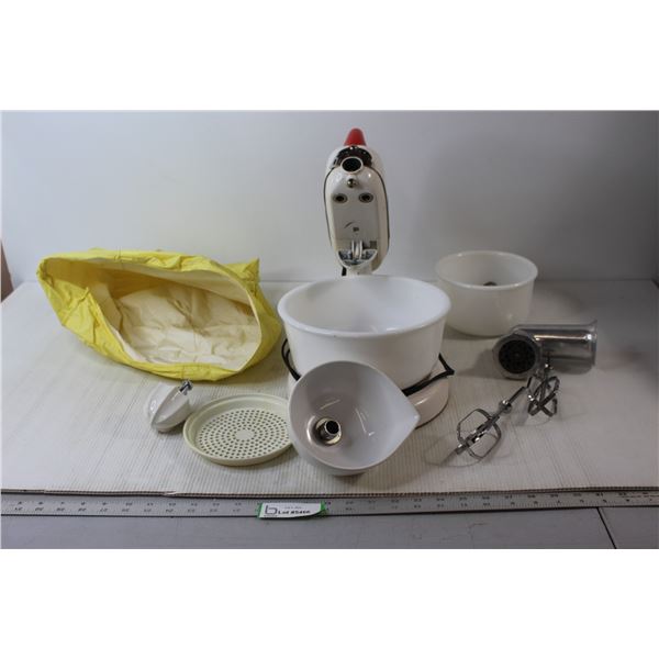Berkley Mixer - Untested, (2) Bowls, Grinder Attachment, Misc.