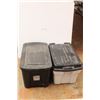 Image 1 : *(2) Totes with Lids - 37 US Gallons, 81.3"x51.4"x42.2"