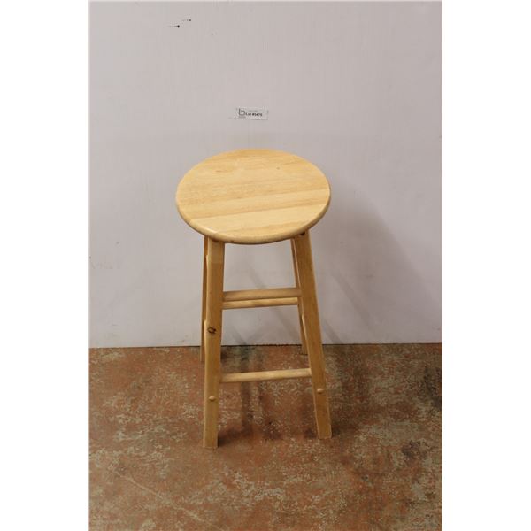 *Wooden Stool - 25"H x 12" x 12"