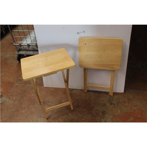 *(2) Folding TV Trays - 26"H x 15" x 19 1/4"