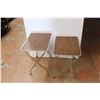Image 1 : *(2) Folding TV Trays - (1) With Wheels