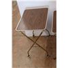 Image 3 : *(2) Folding TV Trays - (1) With Wheels
