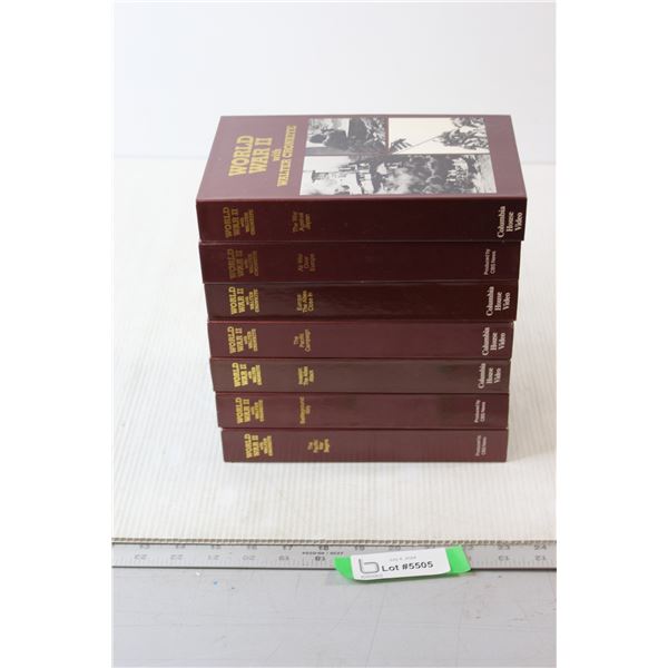 World War II VHS by Walter Cronkite - Mint Condition, 7 Volumes