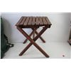 Image 2 : Sleeping Bag (unknown Condition - Folding Wooden Stool - Umbrella w/Clamp Mount