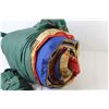 Image 4 : Sleeping Bag (unknown Condition - Folding Wooden Stool - Umbrella w/Clamp Mount