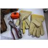 Image 2 : Tool Belt w/Pouches - Ideal Wire Reel- Extra Straps - Gloves - Hand Tools