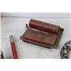 Image 5 : Harness Chain w/Clips - Hand Sander - Wood Plane - Sandpaper - Misc. Items