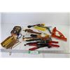 Image 1 : Wax Marker Pencils - Pipe Wrench - Corner Square - Tin Snips - Wire Cutters - Fencing Pliers - Misc.