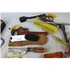 Image 4 : Wax Marker Pencils - Pipe Wrench - Corner Square - Tin Snips - Wire Cutters - Fencing Pliers - Misc.