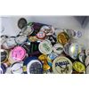 Image 2 : Large Assortment of Button Pins in Plastic Container