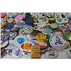 Image 5 : Large Assortment of Button Pins in Plastic Container
