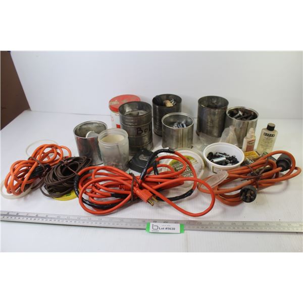 Extension Cords - Nut & Bolts - Measuring Tape - Washers - Misc. Items