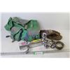 Image 1 : 2 Ball Rotating Hitch (2" & 1") - Canvas Bag - Work Gloves - Bicycle Lock Cable