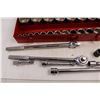 Image 3 : (28 pc) Craftsman 1" Drive Socket Set w/ Additional Adapter & 1" Impact Socket & Steel Case - (Missi