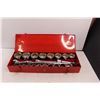 Image 7 : (28 pc) Craftsman 1" Drive Socket Set w/ Additional Adapter & 1" Impact Socket & Steel Case - (Missi