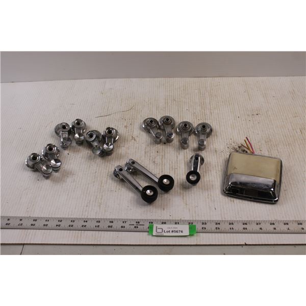 (13) Vintage Mopar/Chrysler Window Cranks (Dart, Barracuda etc.) & Vintage Mopar/Chrysler Interior L