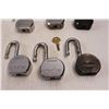 Image 3 : (6) Large Masterlock Pro Series Pad Locks w/ One Key (Verified All Locks Keyed Alike)