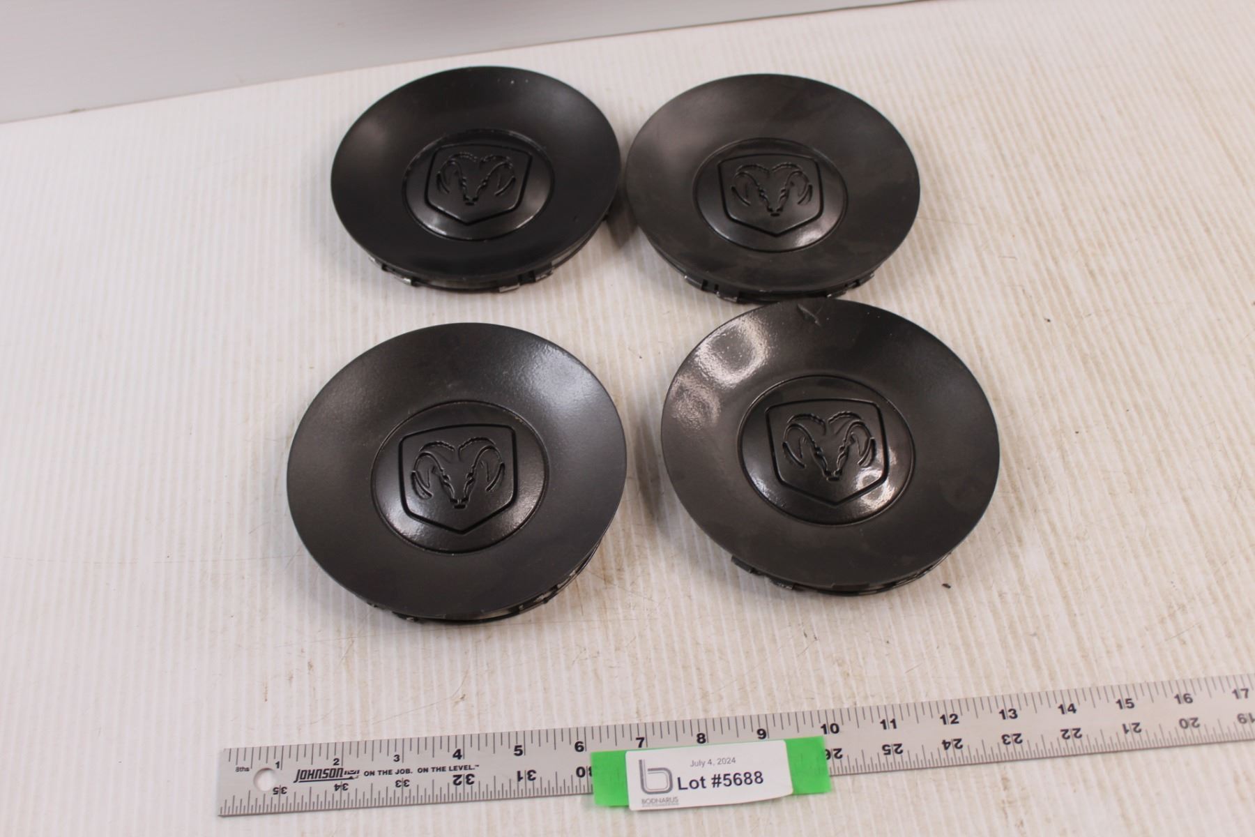 4-Pack 63mm Black Wheel Center Hub Caps For Dodge Ram, Dakota & Durango