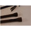 Image 3 : (2) Goose Neck Pry Bars (As is Condition) & (2) Large Carbon Steel Pins