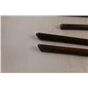 Image 4 : (2) Goose Neck Pry Bars (As is Condition) & (2) Large Carbon Steel Pins