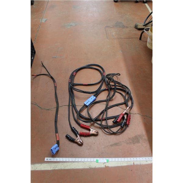 30' Booster Cables w/Connectors & 4' Battery Booster Lead