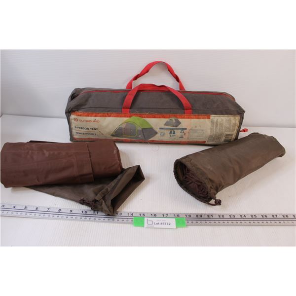Two Person Tent & (2) Air Mattresses - Untested, as is