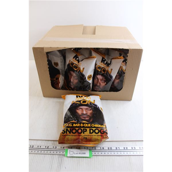 Box of (16) Snoop Dogg Barbecue Cheddar Chips