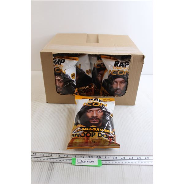 Box of (16) Snoop Dogg Barbecue Cheddar Chips