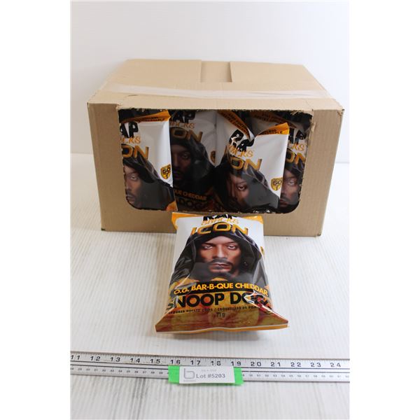 Box of (16) Snoop Dogg Barbecue Cheddar Chips