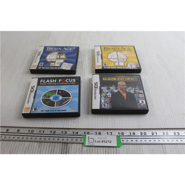 (4) Nintendo DS Games - All Untested