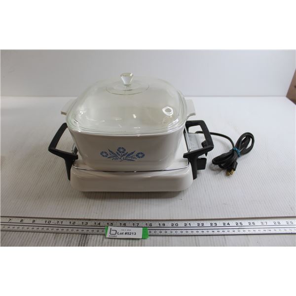 Corningware Electric Skillet, Corningware Blue Cornflower Casserole Dish with Lid