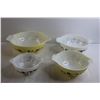 Image 4 : (4) Pyrex Gooseberry Cinderella Mixing Bowls