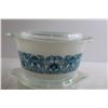 Image 2 : (2) Pyrex Horizon Blue Casserole Dishes with Lids + Extra Lid