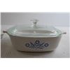 Image 2 : Corningware Blue Cornflower 4-Cup Casserole Dish with Lid, Corningware Handle