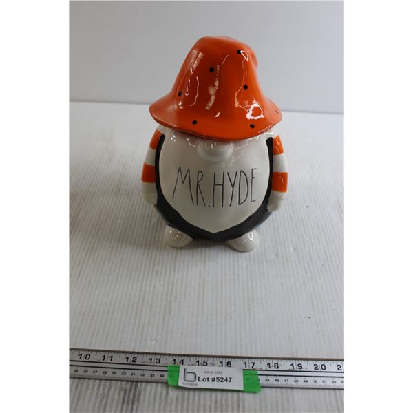 Mr. Hyde Halloween Gnome Rae Dunn Cookie Jar