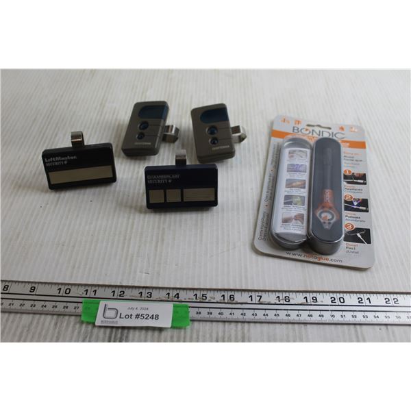 (4) Garage Door Openers, Liquid Plastic Welder