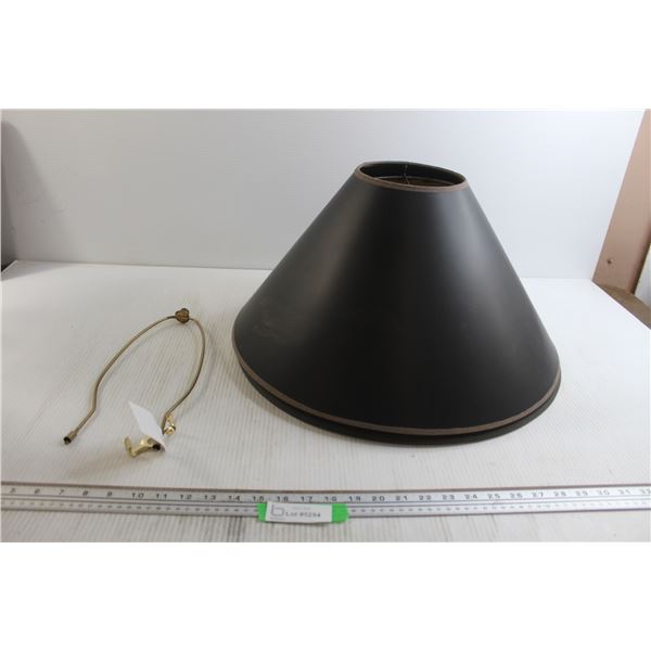 (2) Lampshades, (1) Harp and Finial