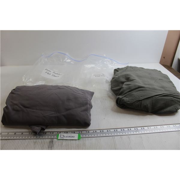 (2) Queen Bamboo Flat Sheets