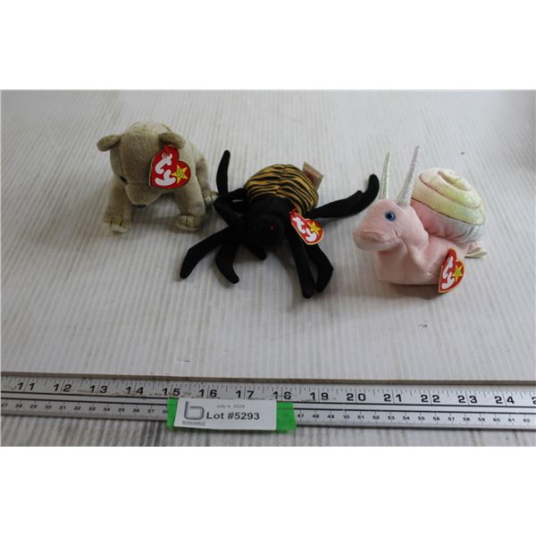 (3) Ty Beanie Babies NWT