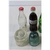 Image 2 : (5) Percolator Replacement Glass, (6) Vintage Glass Soda Bottles