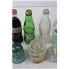 Image 3 : (5) Percolator Replacement Glass, (6) Vintage Glass Soda Bottles