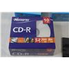 Image 3 : Blank Discs - (2) Sealed, (1) Partial Boxes, (10) Blank CD's - Sealed