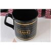 Image 3 : (6) Black & Gold Coffee Cups - 1990 Crane