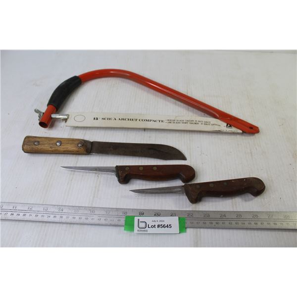 15" Branch Saw - (3) Vintage Knives